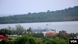 រូបឯកសារ៖​ ទិដ្ឋភាពនៃមូលដ្ឋានទ័ពសមុទ្ររាម ក្នុងខេត្តព្រះសីហនុកាលពីថ្ងៃសុក្រទី២៦ ខែកក្កដា ឆ្នាំ ២០១៩។ (សឹង សុផាត/VOA)