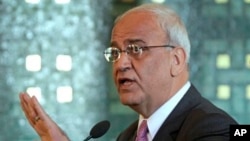 Saeb Erekat, chief negotiator for the Palestinian Authority, says his side had already agreed on minor border land swaps.