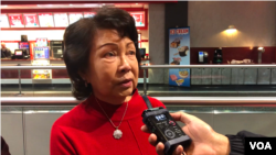 អ្នកស្រី វ៉ាន់ឌី ណែន ពលរដ្ឋ​ខ្មែរ​អាមេរិកាំង​ អាយុ​៧៥​ឆ្នាំ ផ្តល់​សម្ភាសន៍ឲ្យ​ VOA ក្រោយ​មើល​ខ្សែភាពយន្ត​រឿង«‍តន្ត្រី​ជីវិត»នៅ​រោងភាពយន្ត Bow Tie Cinemas​ ក្នុង​ទីក្រុង Reston រដ្ឋ​ Virginia កាល​ពី​ថ្ងៃ​ទី​២១ ខែ​កុម្ភៈ ឆ្នាំ​២០១៩។ (ចាប ចិត្រា/VOA)