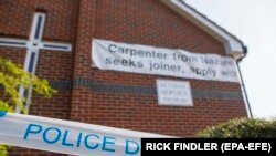 U.K. -- A general view of Amesbury Baptist Church which has been cordoned off by police after it was revealed that a poisoning victim had visited before being found unconscious, in Amesbury, Britain on July 5, 2018. 