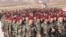 A group of Arab soldiers who have joined Kurdish peshmerga forces take part in their graduation ceremony at a training camp in Duhok province, Iraq, Feb. 7, 2017.