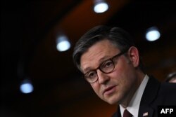 Mike Johnson (Photo by Drew ANGERER / AFP)