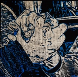 한국전쟁 70주년 기념전 '전쟁의 기억, 평화를 위한 기도'에 전시된 로리 에켈베리 작가의 '형제애'.