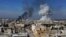 Suriyaning Idlib viloyatida bombardimon. 27-fevral, 2020. 