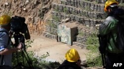 북한이 지난 2018년 5월 공개한 풍계리 핵실험장 갱도 입구.