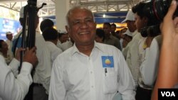 រូបឯកសារ៖ លោក ប៉ុល ហំម អនុប្រធានគណបក្សសង្គ្រោះជាតិ នៅពេលសមាជគណបក្ស កាលពីថ្ងៃទី២ ខែមីនា ឆ្នាំ២០១៧។ (អូន ឆេងប៉រ/វីអូអេ)