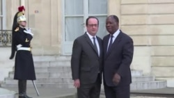 Le président de la Côte d'Ivoire rencontre Hollande à Paris (vidéo)
