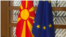 Zastave Severne Makedonije i EU