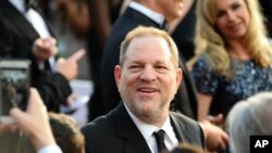 Harvey Weinstein arrive à la cérémonie des Oscars, le 28 février 2016.