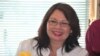 Tammy ลัดดา Duckworth ลูกครึ่งไทย-อเมริกันที่กำลังหาเสียงเลือกตั้งตำแหน่งส.ส.รัฐอิลลินอยส์ขึ้นกล่าวปราศัยในที่ประชุมใหญ่พรรคเดโมแครต