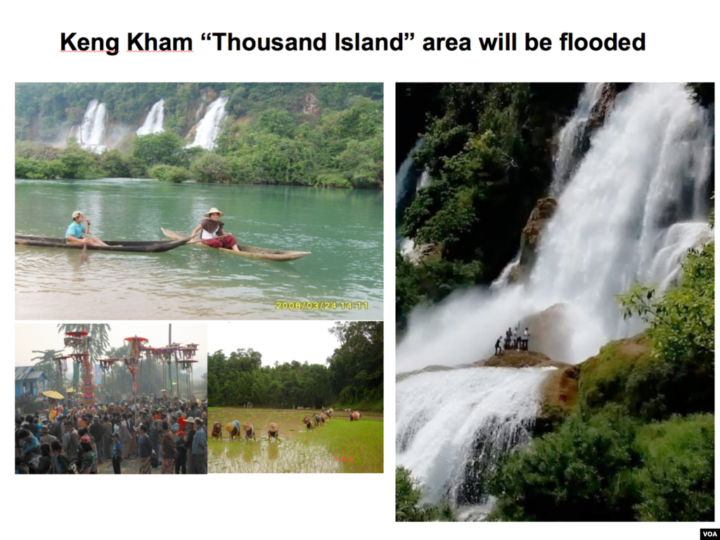 The Keng Kham "Thousand Island" area.