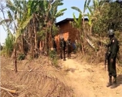 An abandoned building used by separatists in Ntanka, Feb. 6, 2021. (Moki Edwin Kindzeka/VOA)