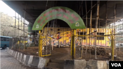 The Signal School is in a shipping container under a major overpass near Mumbai, India.
