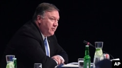 美国国务卿蓬佩奥2019年5月7日出席北约理事会（美联社）