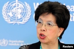FILE - World Health Organization Director-General Margaret Chan warns against complacency.