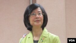 台湾法务部长罗莹雪（美国之音张永泰拍摄）