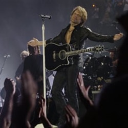 Bon Jovi performing in London last June