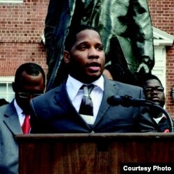 Dayvon Love, militant et cofondateur de Leaders of a beautiful struggle à Baltimore.