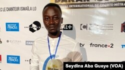 Moïse Togo, lauréat du Grand Prix du Jury à Dakar, le 12 décembre 2020.