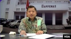 Menteri Perencanaan Pembangunan Nasional/Ketua Bappenas, Suharso Monoarfa. (VOA/Anugrah)