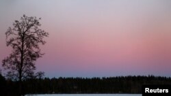 세계에서 가장 행복한 나라로 5년 연속 선정된 핀란드의 일몰 풍경. (자료사진)