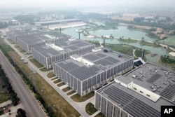 Drone photo shows the main processing facilities of the world's largest donkey skin gel producer in Dong'e, China, May 15, 2018. The Dong'e Ejiao Corporation Limited, known by its Chinese initials DEEJ, has profited greatly as the Chinese middle class appetite for luxury goods like the gel rise with their purchasing power.