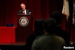 U.S. Representative Leonard Lance, R-N.J., answers voters' questions during a town hall meeting with constituents in Cranford, New Jersey, May 30, 2017.