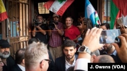 Kassem Istanbouli, center, at the re-opening of Stars Cinema was also the start of the Lebanon International Theatre Festival attracted locals and media alike.