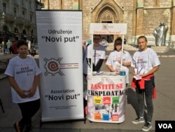 Udruženje Novi put je organizator kampanje o trgovini ljudima u Sarajevu.