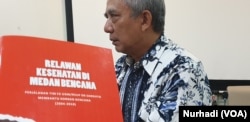 Peluncuran buku penanggulangan bencana di Yogyakarta, 2 Oktober 2019. (Foto: VOA/Nurhadi)