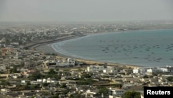 د عرب بحیرې په غاړه د گوادر بندري ښار یوه څنډه