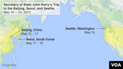 Secretary of State John Kerry’s Trip to Beijing, Seoul, and Seattle, May 16 - 19, 2015