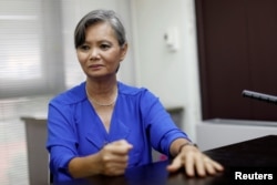 រូបឯកសារ៖ លោកស្រី​ មូរ សុខហួរ​ អនុប្រធាន​គណបក្ស​សង្គ្រោះជាតិ