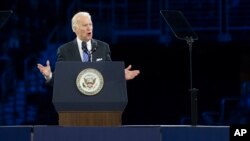 Vice President Joe Biden addresses the American Israel Public Affairs Committee (AIPAC) Policy Conference in Washington, Sunday, March 20, 2016.