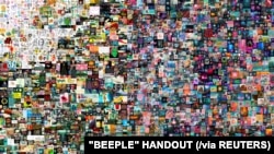 "EVERYDAYS: THE FIRST 5000 DAYS" is a collage, by digital artist BEEPLE. It sold at auction Thursday for nearly $70 million. Handout obtained by Reuters. Christie's Images LTD.