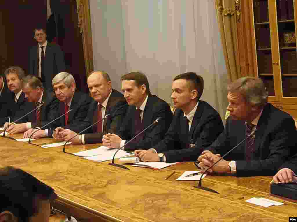 俄罗斯国家杜马代表团。