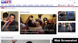 The online Radio TV Marti website, programmed by the Office of Cuba Broadcasting.