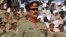 FILE - Pakistan's newly appointed army chief General Raheel Sharif attends the change of command ceremony in with outgoing army chief General Ashfaq Kayani (not in picture) at army headquarters in Rawalpindi, Nov. 29, 2013.