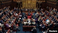 英国议会上院（资料照）