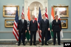 Davlat kotibi Marko Rubioning ilk diplomatik uchrashuvlari Hindiston, Avstraliya va Yaponiya tashqi ishlar vazirlari bilan bo'ldi. Vashington, 21-yanvar, 2025.