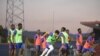 Haiti national team practice at Sylvio Cator stadium in Port au Prince, Haiti, March 24, 2021. (Photo FHF Facebook) 