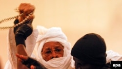 Hissène Habré lors de son procès à Dakar, le 20 juillet 2015 epa