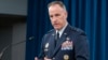 FILE - Pentagon Press Secretary Air Force Maj. Gen. Pat Ryder speaks during a news conference in the briefing room of the Pentagon, May 14, 2024, in Washington.