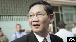 រូប​ឯកសារ៖ លោក ថាច់ សេដ្ឋា អតីតសមាជិកព្រឹទ្ធសភា ចូលរួមកម្មវិធីរំឭកខួប៧០ឆ្នាំនៃការបាត់បង់ទឹកដីកម្ពុជាក្រោម ដែលធ្វើឡើងនៅខណ្ឌសែនសុខ រាជធានីភ្នំពេញ កាលពីថ្ងៃទី៤ ខែមិថុនា ឆ្នាំ២០១៩។ (អូន ឆេងប៉រ/VOA)