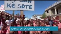 Okap Komemore Jounen Entènasyonal Timoun ak yon Manifestasyon pou Denonse Zak Vyolans Gang yo