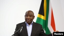 Rais wa Afrika Kusini Cyril Ramaphosa. 