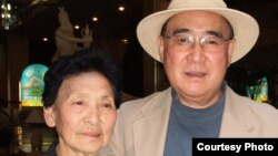 Dr. Moon Jae Pak (right) with his sister, Kyung Jae Pak , in Pyongyang, North Korea, 2011 (photographer unknown).