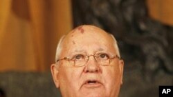Former Soviet leader Mikhail Gorbachev, November 30, 2011.