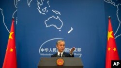 왕원빈 중국 외교부 대변인.