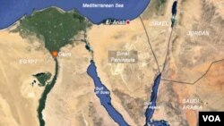 Kawasan Semenanjung Sinai, Mesir.